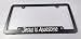 Inspirational - Jesus is Awesome - Plastic License Plate Frame - Black