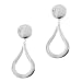 Norell's Dangle Clip-On Earrings - Silver