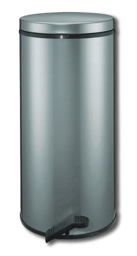 Wesco 127 531-11 Gastro-Tretabfallsammler, 22 Liter, feuerverzinkter Einsatz, silber