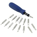Mini Screwdriver Set w/ 15 bits for cellular phones, laptops and small gadgets
