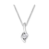 Sirena Diamond Solitaire Pendant 1/8ct