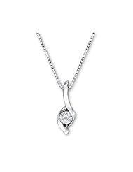 Sirena Diamond Solitaire Pendant 1/20ct