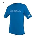 O'Neill Wetsuits Basic Skins Rash Tee, Royal, Large