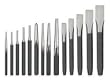 Westward 2AJB2 Punch And Chisel Set, 14 Pc
