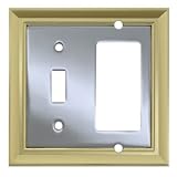 Metal: Architectural Single Switch-GFCI/Rocker (two tone)- Set of 2