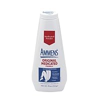 Ammens Medicated Powder, Original Formula, 11-Ounce Bottles (Pack of 4)
