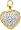 Heart , 14K White Gold Diamond Charm