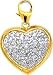 Heart, 14K Gold Diamond Charm