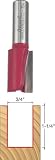 Freud 12-154 3/4-Inch Diameter by 1-1/4-Inch Double Flute Straight Bit
