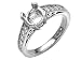 0.50 cts Round Diamonds Engagement Ring - Platinum, 14kt White or Yellow Gold