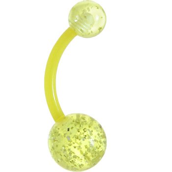 Pregnant Belly Rings on Pregnant Belly Button Ring With Light Blue Uv Ends   Body Jewelry