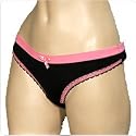 Mopas Sexy Lowrise Spandex G string Thong Panty With Lace Designs