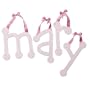 Pink Gingham Hanging Letter