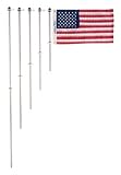 Taylor Made Products Aluminum Boat 3/4-Inch Flag Pole With Charlevoix Clips (18-Inch)