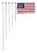 Taylor Made Products Aluminum Boat 3/4-Inch Flag Pole With Charlevoix Clips (18-Inch)