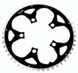 46T, Ramped, 94mm, Black Alloy Chainring