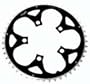 46T, Ramped, 94mm, Black Alloy Chainring