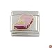 SilverBin Enamel Paint Proposal Engagement Ring Theme Stainless Steel Italian Charm Link
