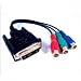 DVI-A MALE TO 3 RCA COMPONENT FEMALE VIDEO ADAPTER (Analogue YPbPr)