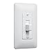 Taymac 5070W Masque 2000 1-Gang Decorator Style Wallplate, Paintable Cover-Up Wall Plate Frame for Toggle Switch, White (1-Pack)