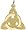Celtic Circle Charm, Gold Plated Silver