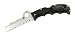 Spyderco 'Assist' Folding Rescue Knife - Blunt-Tip Combo Blade - Window Breaker - Whistle