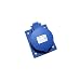 Interpower 84232233 IEC 60309 High Power Recepticale, Two Pole, Three Wire, 30A Rating, 250VAC Voltage, Blue 6 Hour Designation