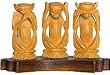 Wooden Animal Figurines Monkey Statue 2.5 x 3.5 inches (jwcs058)