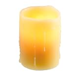 Beeswax Drip Battery-Operated Candle Lamp- 4.5x3