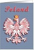 Poland Polish Eagle with Gold Crown Card