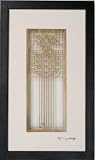 FRANK LLOYD WRIGHT ARCHITECT WATERLILIES FRAMED Solid Brass ART