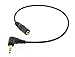 Valley Enterprises 1' 3.5mm Male Right Angle to 3.5mm Female Gold Stereo Audio Cable