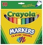 Crayola Broad Line Markers, Classic Colors - 10 Count