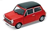 Mini Cooper 1300  in red with black roof 1:24 scale model