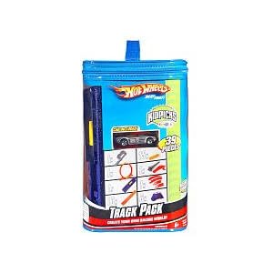 Hot Wheels Track Pack 39 Pieces - Includes Reuseable Storage Bag. Create your own racing world by 
