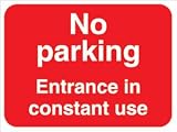 Stewart Superior Outdoor No Parkng Entrance In Use Sign Foamboard Ref FB041
