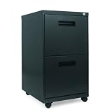 Alera 2-Drawer Mobile Pedestal File, 15-7/8w x28-1/4h x 19-3/4d (Charcoal)