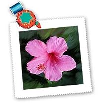 Pink Hibiscus - 10x10 Quilt Square
