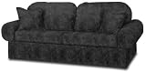 Fairview Ebony faux suede Classic Sofa