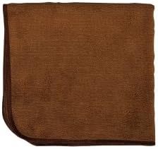 Detailer's 16""x16"" Brown Microfiber Cloth, Bag of 12 Tools Equipment Hand Tools
