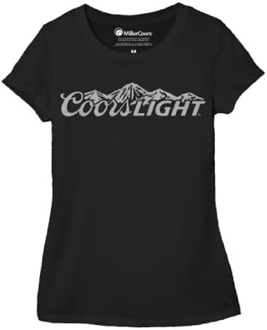 Coors Light Coors Mountain Logo Black Juniors Tee M