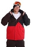 LIGHT Herren Snowboardjacke Tinker, brown/red/black, S, FA742-10_372