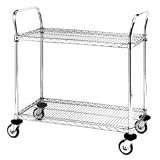 InterMetro Chrome Utility Cart - 18 x 30 Inch