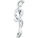Sterling Silver Fancy Pin Brooch Fancy Jewelry title=