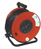 Eigenschaften bauCompany24  / KUNSTSTOFF-KABELTROMMEL, 50 m Kabel HO5VV-F 3G1.5, 4 VDE-Schutzkontakt-Steckdosen