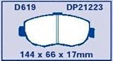 EBC Brake DP21223 Front Premium Organic Pads