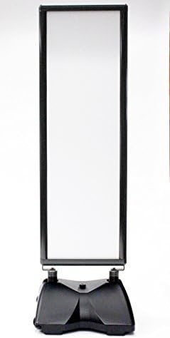 MDI-Worldwide 4604BK WindMaster Curb Sign, Insert Size 18" Width x 56" Height, Gloss Black