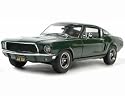 Die-cast Model Ford Mustang GT390 Bullitt (1:18 scale in DarkGreen)