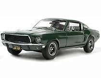 Die-cast Model Ford Mustang GT390 Bullitt (1:18 scale in DarkGreen)