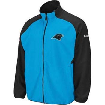 Carolina Panthers Reebok 2010 Sideline Full Zip Fleece Sweatshirt - XL